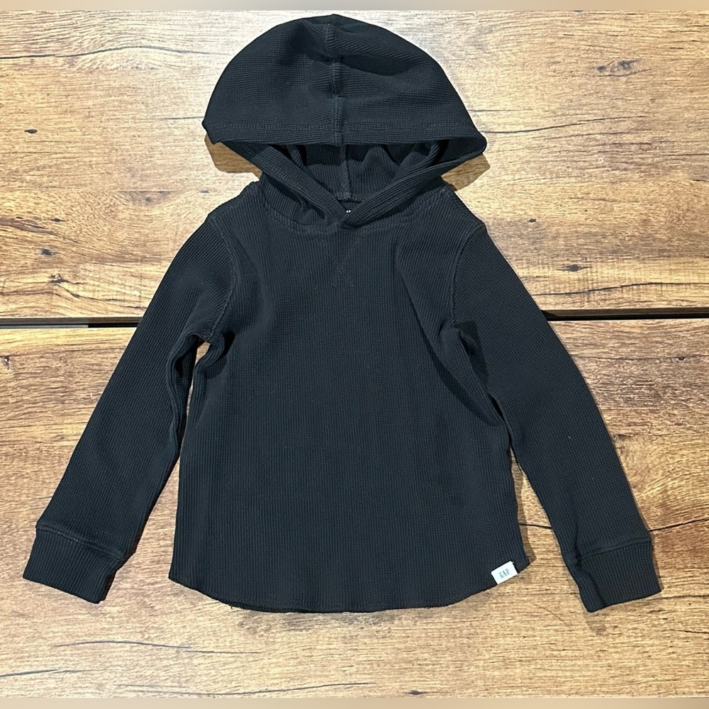 Gap waffle hooded shirt
